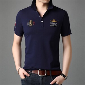 短袖t恤男韩版翻领夏季新款男士上衣服男装带领polo领短袖衫图片
