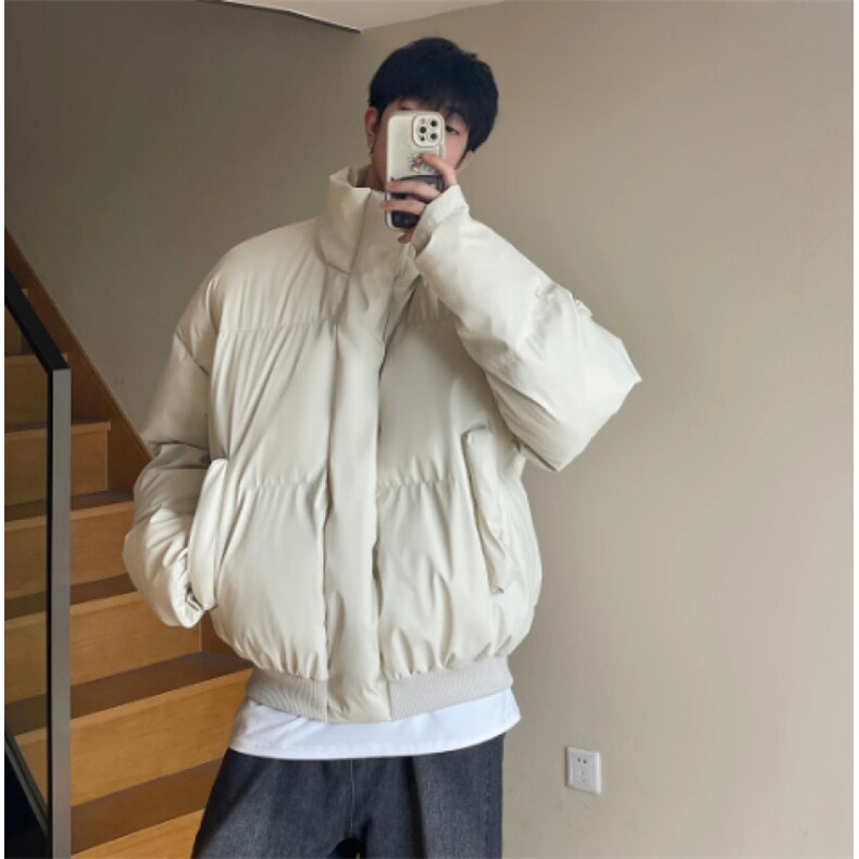 网图冬季哑光PU皮棉服加厚保暖棉衣D8808-特P65,男装棉衣,星座1213