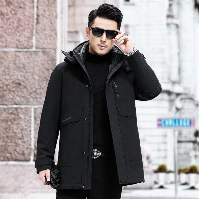 B8022钱塘2020-3时尚新款百搭休闲冬季厚款中年男士羽绒P338，男装羽绒服，钱塘207-3