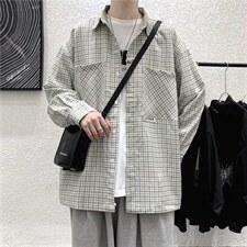 长袖衬衫男港风日系外套C733P38,男装衬衫,星座1116-2
