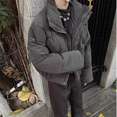 冬季新品加厚保暖棉衣时尚潮牌简约立领棉服男士宽松外套，男装棉衣，星座506A