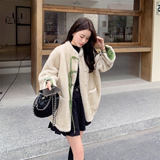 现货~~！！风皮毛一体跑量p190279，女装短外套，2C262