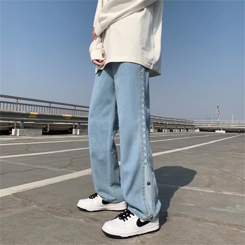 牛仔裤男宽松直筒裤K7001P37,男装牛仔裤,星座1116-2