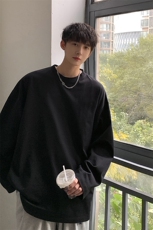 韩版情侣款复古长袖休闲个性时尚简约圆领宽松上衣HY10TP17控29，男装卫衣，电商A102B