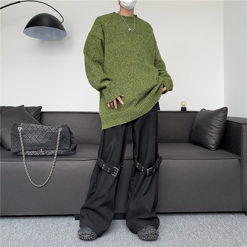 轻奢新款毛衣男士半高领长袖针织衫慵懒风线衣2024潮男秋冬MY9159,男装针织衫/毛衣,星座506