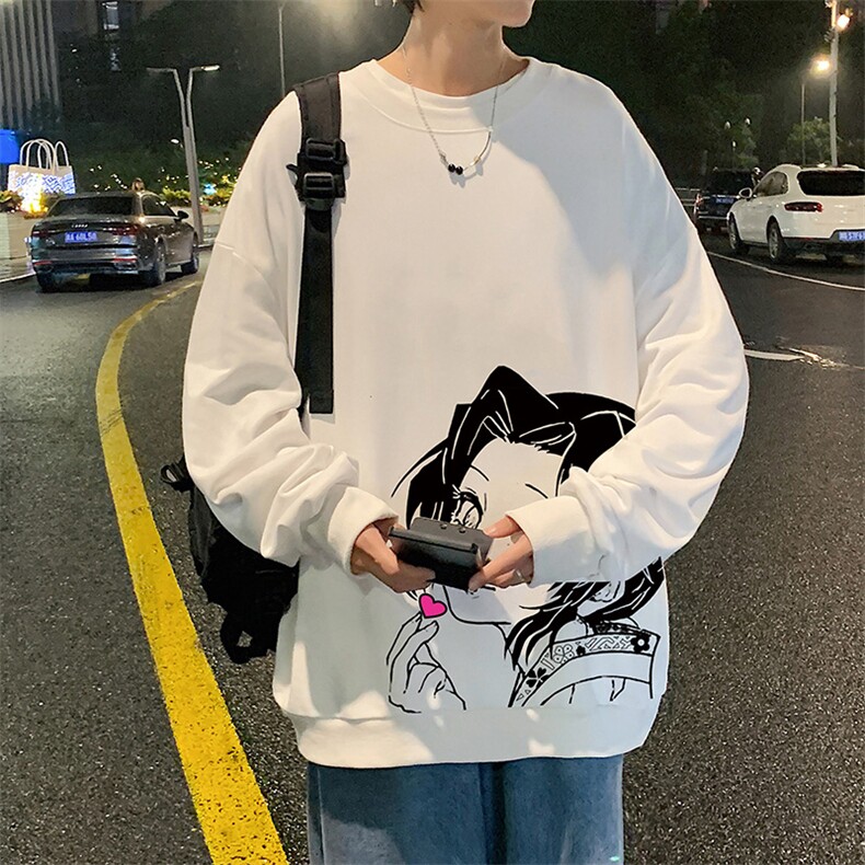 S6153-P28加绒款-P33秋季圆领卫衣男大码韩版宽松长袖外套,男装卫衣,电商A040