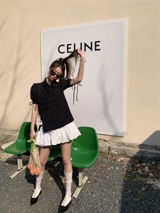 黑色结上衣,其它,Queena PHoebe