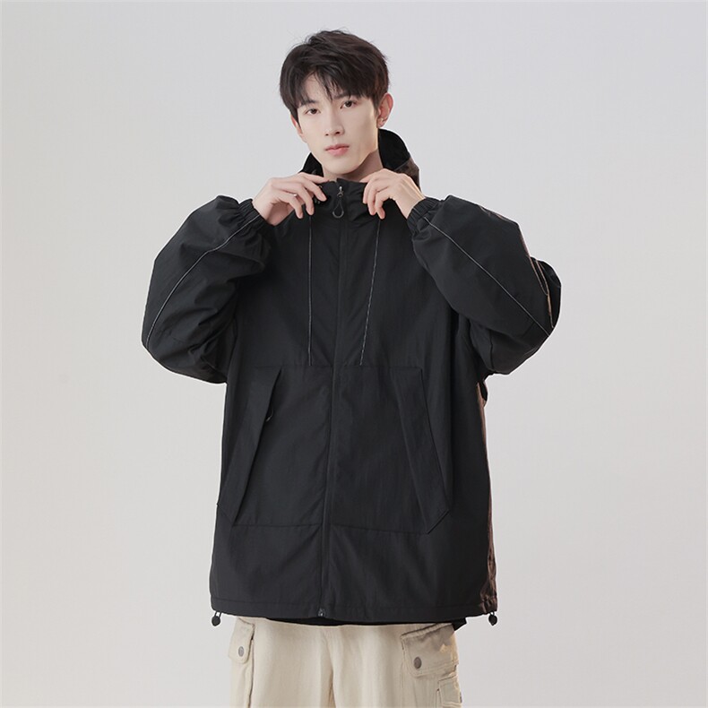 JK916-P83美式冲锋衣外套男夹克女秋冬户外防风防水潮牌情侣款,男装夹克,电商D310B