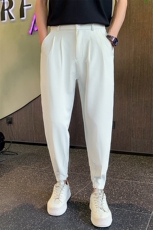 夏季休闲长裤宽松垂感潮流冰丝拉链束脚裤K282A-p58控78，男装休闲裤，电商D303