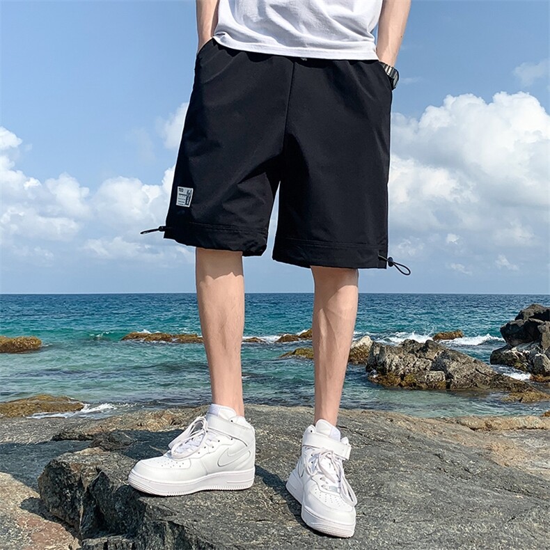 DD6455P28海景短裤男士夏季薄款冰丝速干中裤夏潮流运动篮球沙滩,男装休闲裤,星座510A-1
