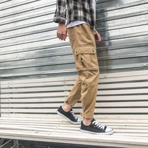 19春夏男新款港风收脚裤子714-3fv图片