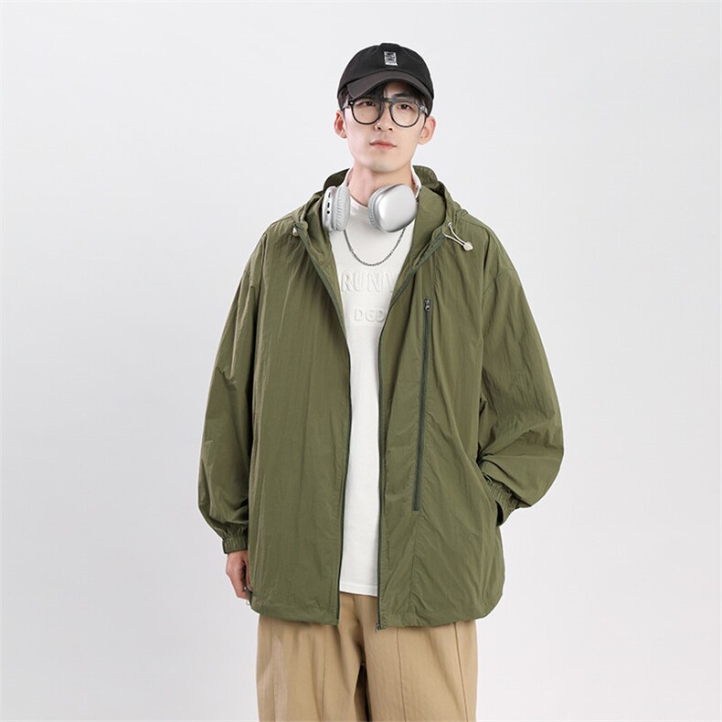 新款-休闲皮肤衣锦纶防晒50+时尚防嗮衣XZ301b-2-FS2311P48，男装防晒衣，星座301B-2（原A443-1）