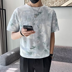 扎染短袖男款夏季舒适t恤上衣服潮牌痞帅半截袖体恤G22，男装T恤，星座1116A-2（原606A-1）