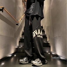 2024菠萝格重磅加绒宽松休闲裤发泡印花B315-K23404JR-p55控68，男装休闲裤，电商B315