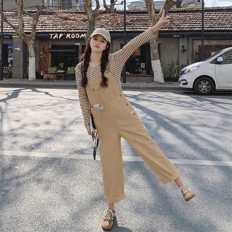 (2024新款现货)学院风背带裤两件套212A-8852-P135-K199,女装套装/套裙,浙宝212A