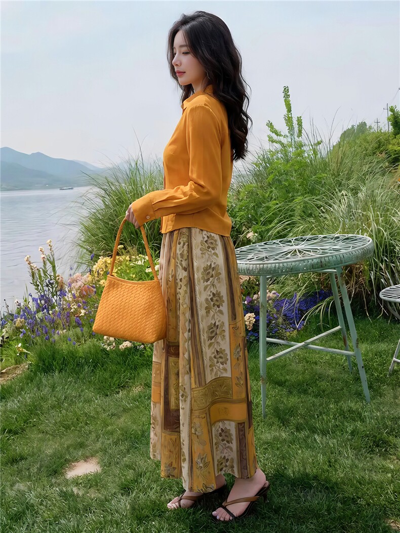 气质优雅套装裙女2026春装新款宽松藏肉显瘦旅游逛街舒适两件套,女装套装/套裙,姿萝菲