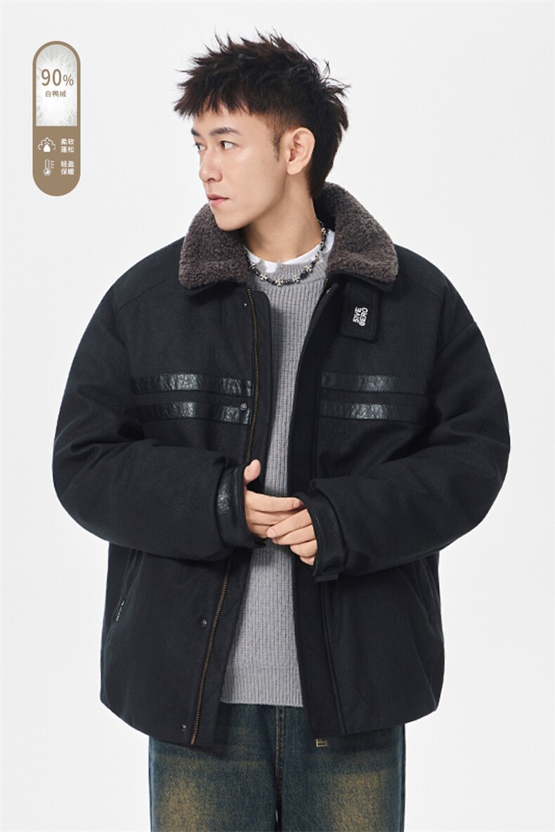 2025冬季新款港风无影大码90%白鸭绒羽绒服M-3XLG9901-特P259,男装羽绒服,电商A022