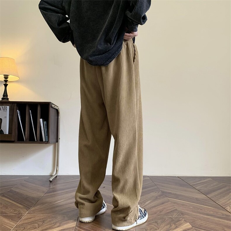 粗条灯芯绒加绒加厚vibe休闲裤大码M~5XLXZ604-KG42JR-P65控78,男装卫衣,星座604