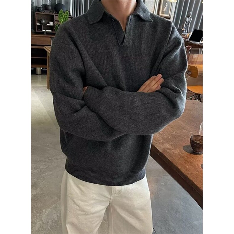 美式潮牌翻领针织衫棉服宽松冬季棉袄拉链开衫外套男MTK66,男装针织衫/毛衣,星座1116A（原606A-3）