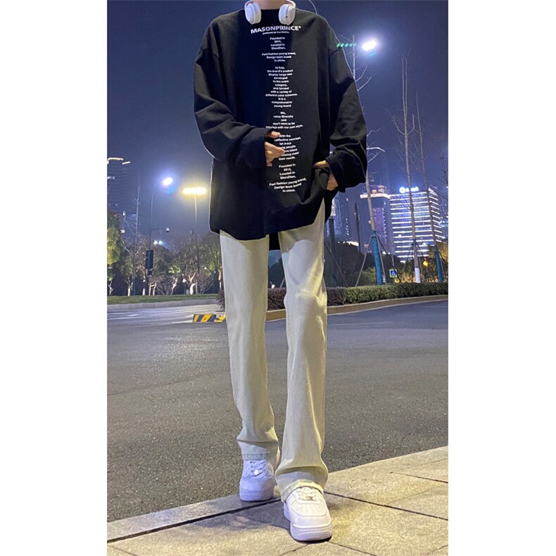 2024春款修身微喇复古弹力牛仔裤715-6-BK01P50,男装牛仔裤,星座715-6