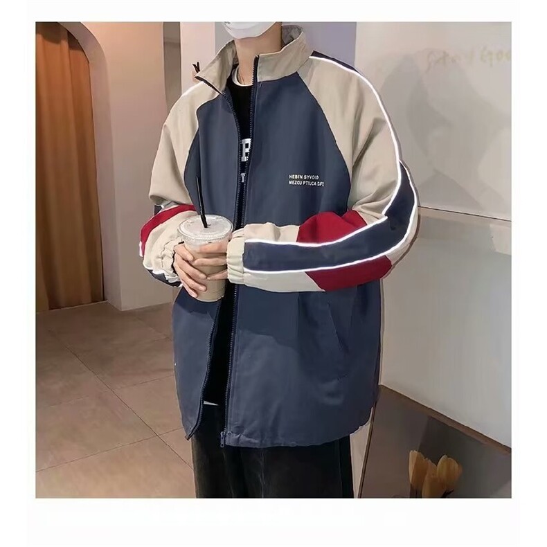 外套春秋百搭韩版学生宽松bf慵懒风休闲显瘦ins潮情侣夹克上衣,男装夹克,星座506A