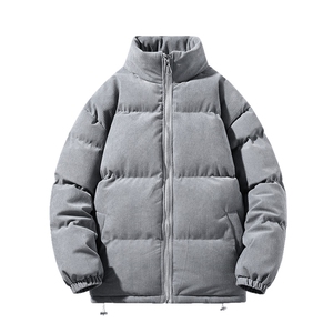 冬上新青少年加棉加厚棉服潮纯色简约立领棉衣外套男女 6223-P100图片