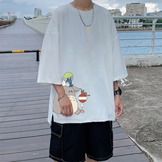 Q11152-P30春夏季七分袖t恤男大码五分袖男短袖中袖，男装T恤，电商A040