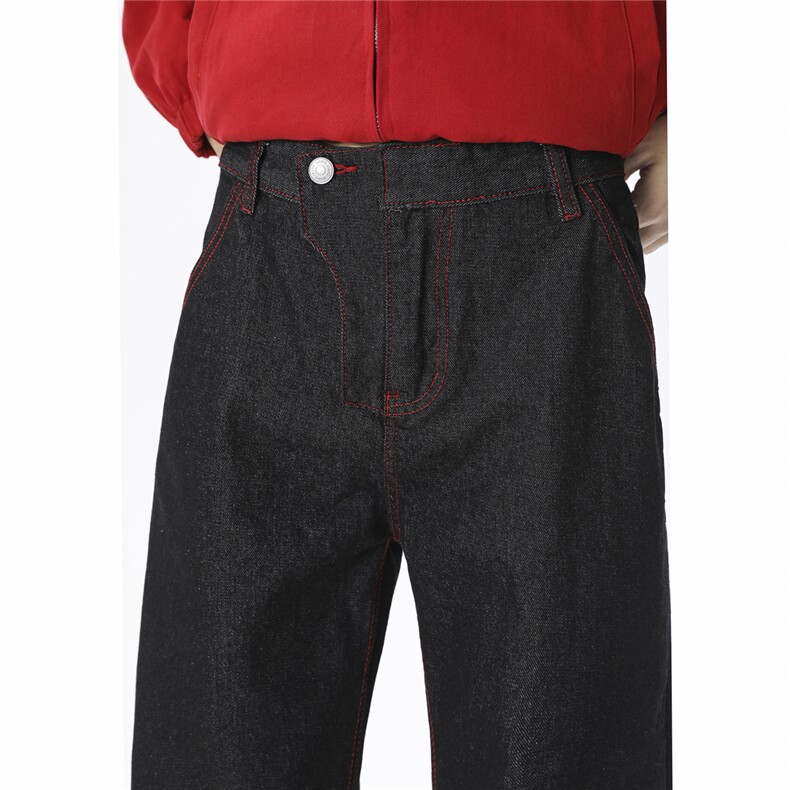 美式cleanfit明线原牛微喇牛仔裤809B-N1609-P50,男装牛仔裤,星座809B（原星座805）
