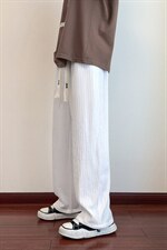 K6081/P40秋装港风垂感阔腿裤男宽松长裤休闲裤束脚大码男裤，男装休闲裤，电商A141