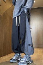 高品质春夏港风冲锋配色潮男直筒休闲裤K809-P45，男装休闲裤，电商D315A