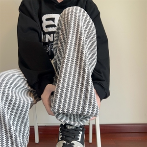 数据库 美式鱼骨纹宽松直筒休闲裤*CK2581*P30图片