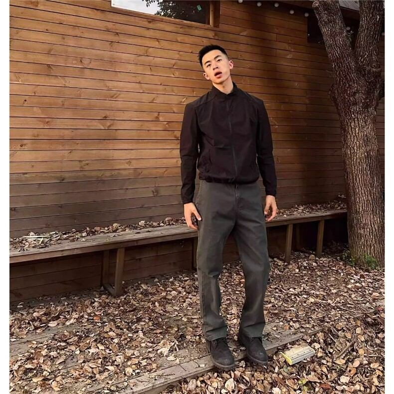 美式复古新款防晒衣男款夏季拼接立领速干外套正肩薄款运动夹克,男装防晒衣,星座1210-1
