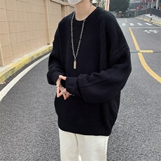 慵懒风毛衣男春秋款秋冬打底针织衫宽松毛线衣百搭外套男M09，男装针织衫/毛衣，星座1116A-1（原606A）