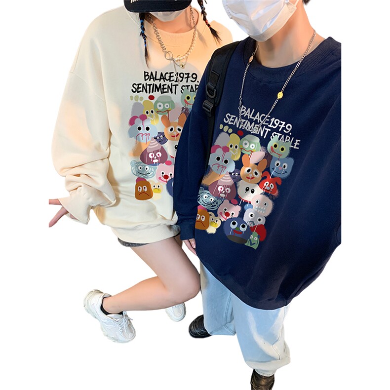 ！圆领卫衣男装港风长袖T恤男外套男WY136-P28,男装卫衣,电商B367