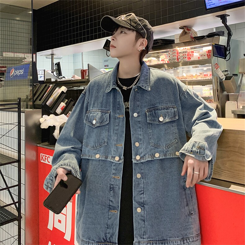 Wt101-P68美式复古可拆拼接牛仔外套,男装夹克,星座1501-1