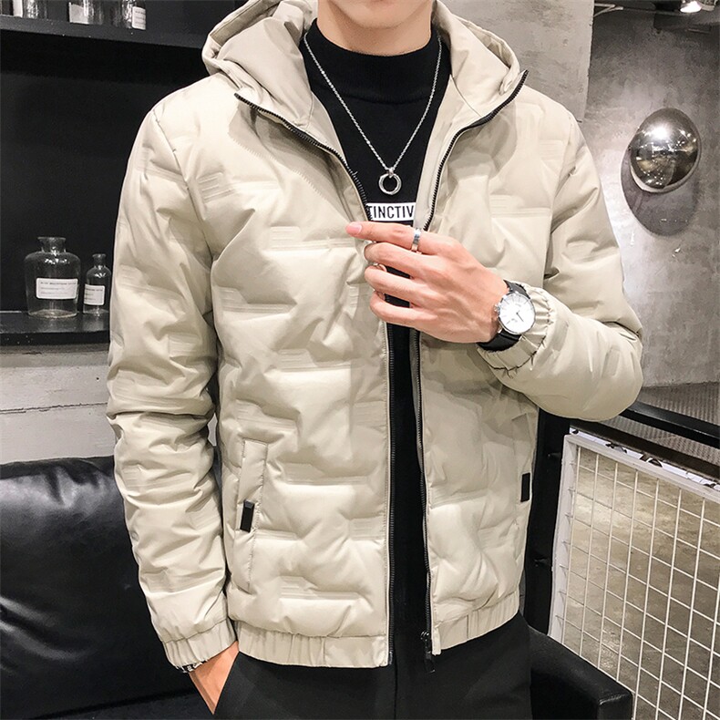 现货 外贸侧飞图立领光板团体服班服宽松韩版情侣学生外套羽绒服图片