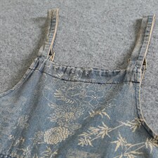 2021夏季新款优雅时尚个性休闲牛仔背带裤，女装连衣裙，潮流依族