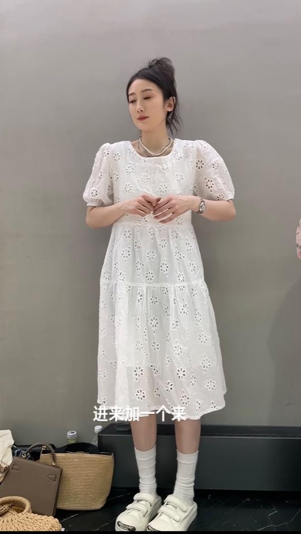 2023新款时尚高级简约大气可爱温柔连衣裙,女装连衣裙,L·H·X