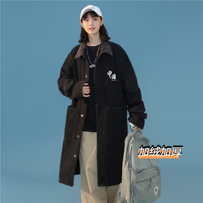 FY647J-P98-限价148M-5XL女中性羊羔毛长款棉服冬装大码cityboy,男装棉衣,星座116