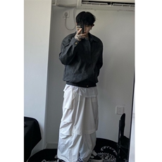 档口图抖音PU皮夹克宽松复古纯色外套DY2407-P80，男装夹克，星座1213