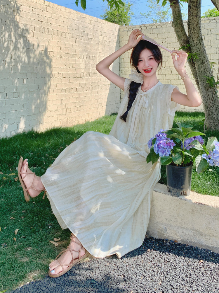 花边无袖衬衫半身裙套装女夏2025新款大方得体穿搭两件套绝美超火,女装套装/套裙,浙宝128A