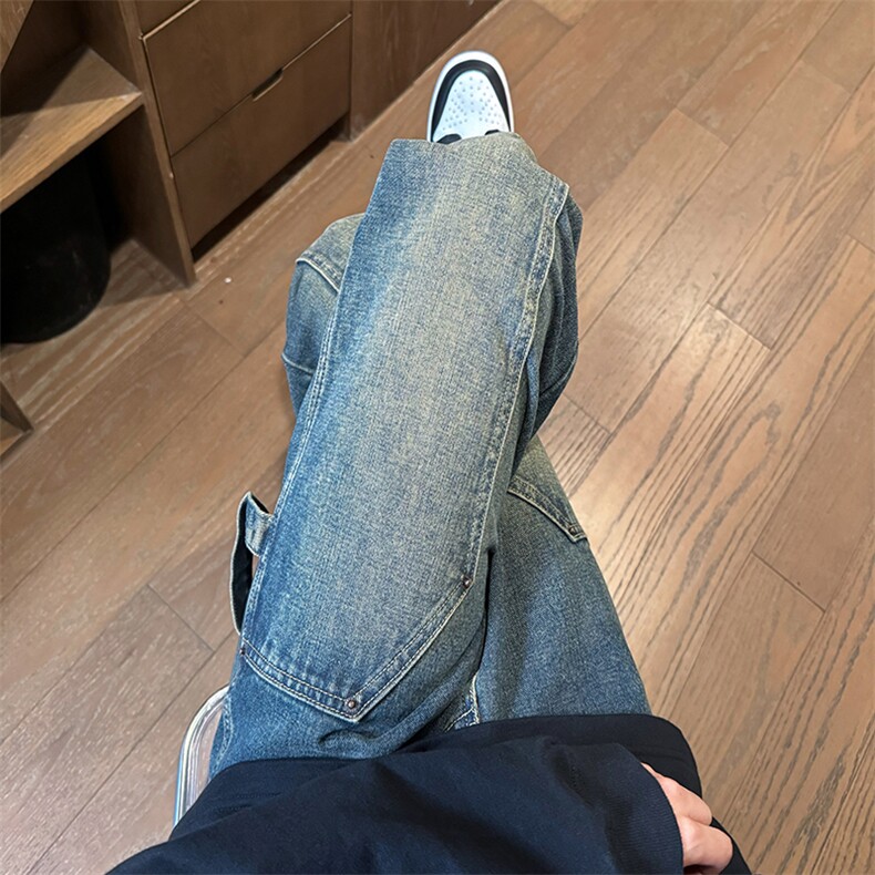 秋季新款现货伐木牛仔裤直筒B342-K9020-P53控78,男装牛仔裤,电商B342