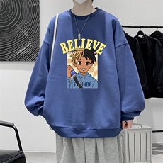S6271-P28秋季圆领卫衣男大码韩版宽松长袖外套，男装卫衣，电商A040
