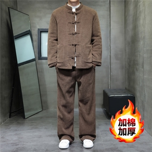 2025冬季风套装中式复古唐装棉衣棉绒保暖棉袄TZ2534-P205图片
