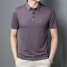 休闲商务POLO衫男士T恤2022半袖T恤凉感上衣ZL1231-P55，男装Polo衫，星座1105-3