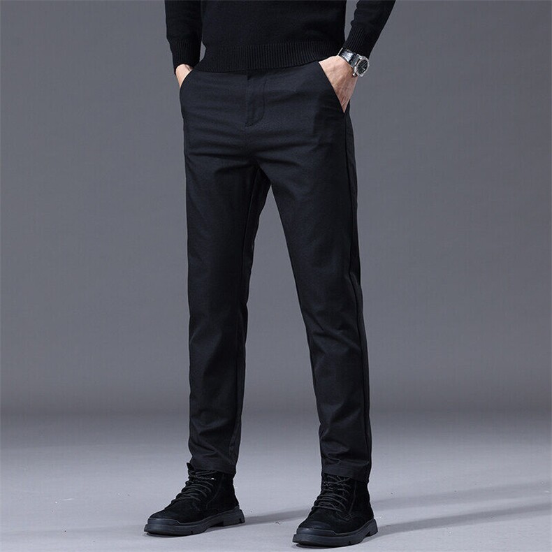 潮牌休闲裤男2026春秋季弹力宽松直筒纯色百搭长裤子K586-p38外贸，男装休闲裤，星座224-1