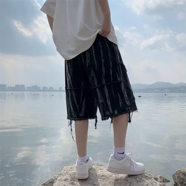 2024美式牛仔裤男款春季短裤潮NA101P38,男装牛仔裤,星座1116-2