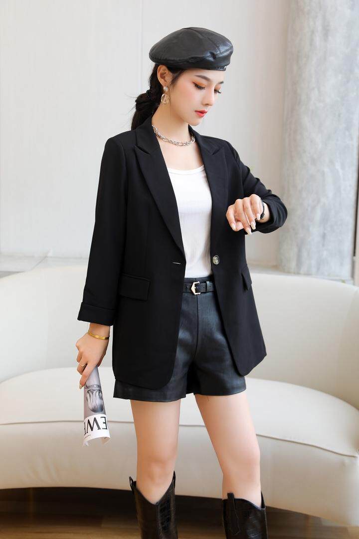 秋季新款欧版休闲西装外套百搭，女装西装，起奢