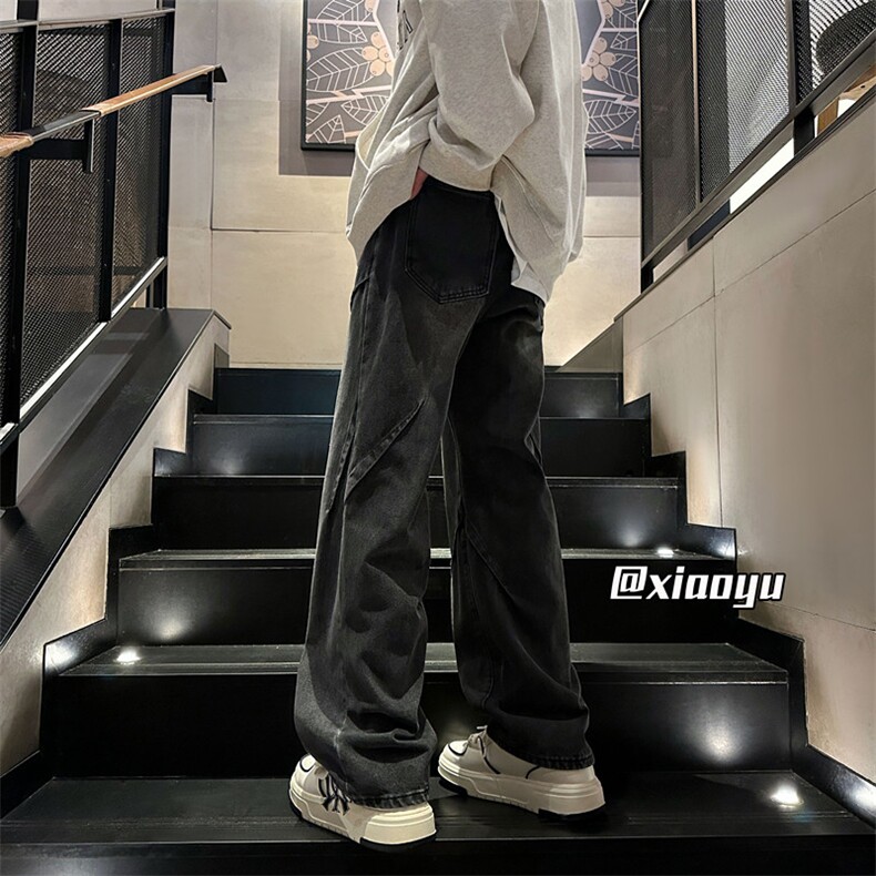XZ616秋季新款复古设计感牛仔裤休闲长裤TY969P65控78,男装牛仔裤,星座512A（原616）