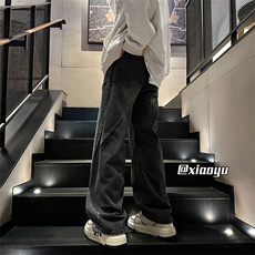 XZ616秋季新款复古设计感牛仔裤休闲长裤TY969P65控78，男装牛仔裤，星座512A（原616）